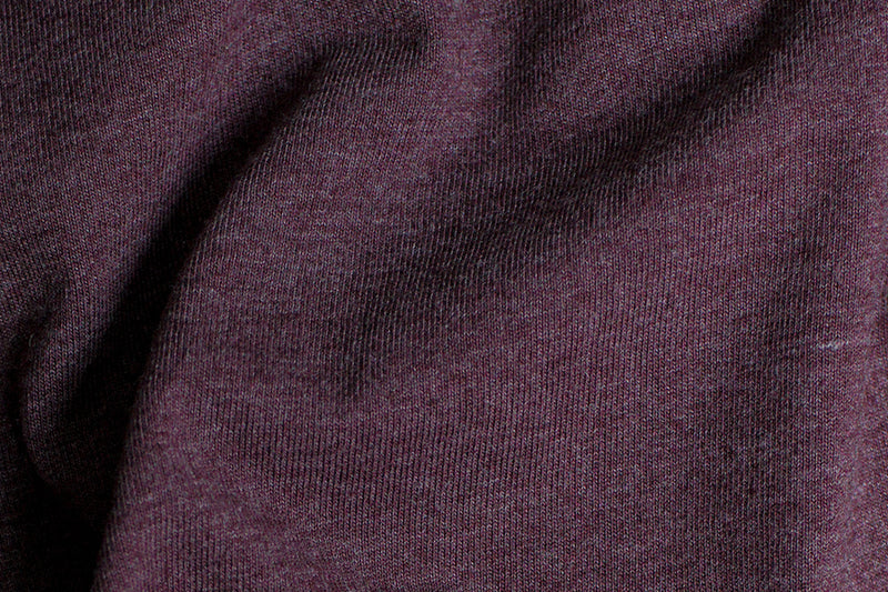 Heathered Port Kate V-Neck Tee Dress - Graceful District