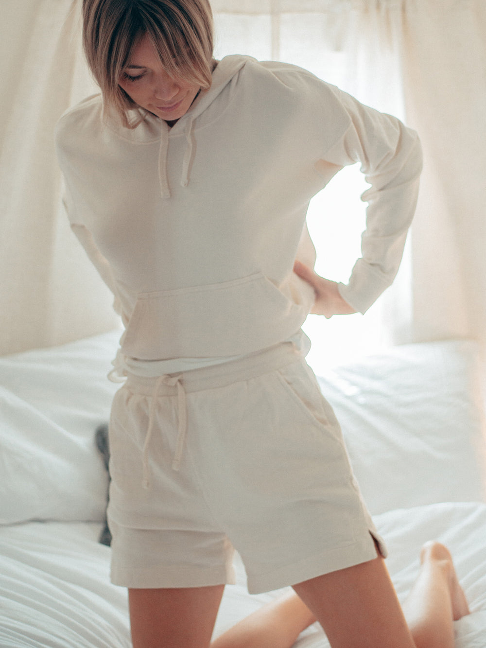 Natural Esther Lounge Short - Whimsy & Row