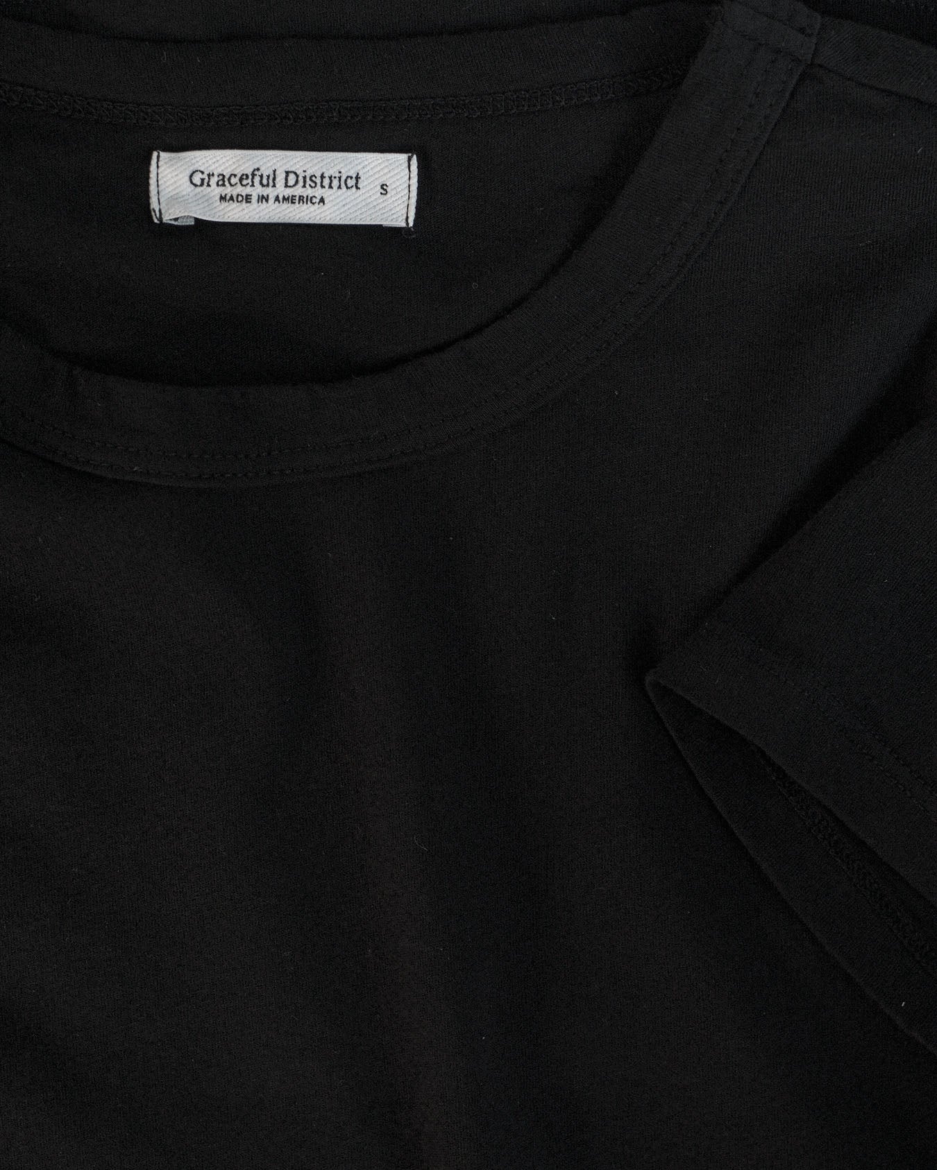 Black Monroe Crew Neck Tee - Graceful District