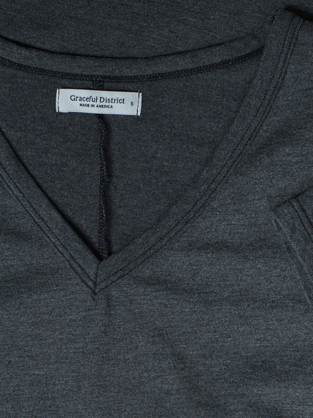 Charcoal Kate V-Neck Tee Dress - Whimsy & Row