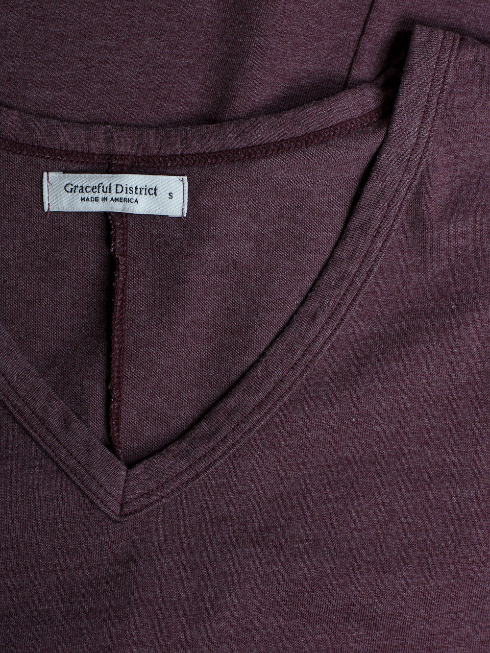 Heathered Port Kate V-Neck Tee Dress - Whimsy & Row