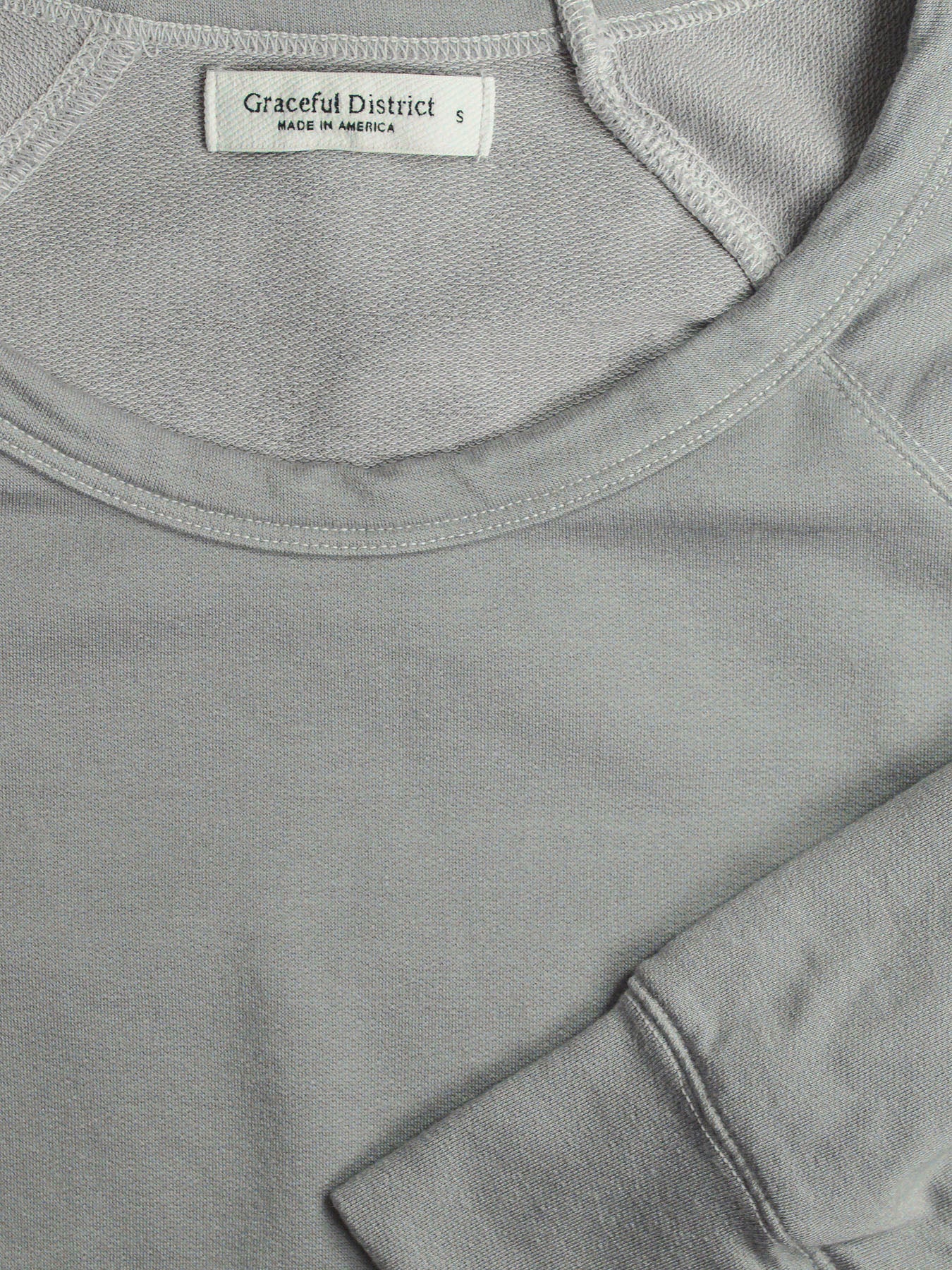 Ice Gray Amore Raglan Sweatshirt - Graceful District