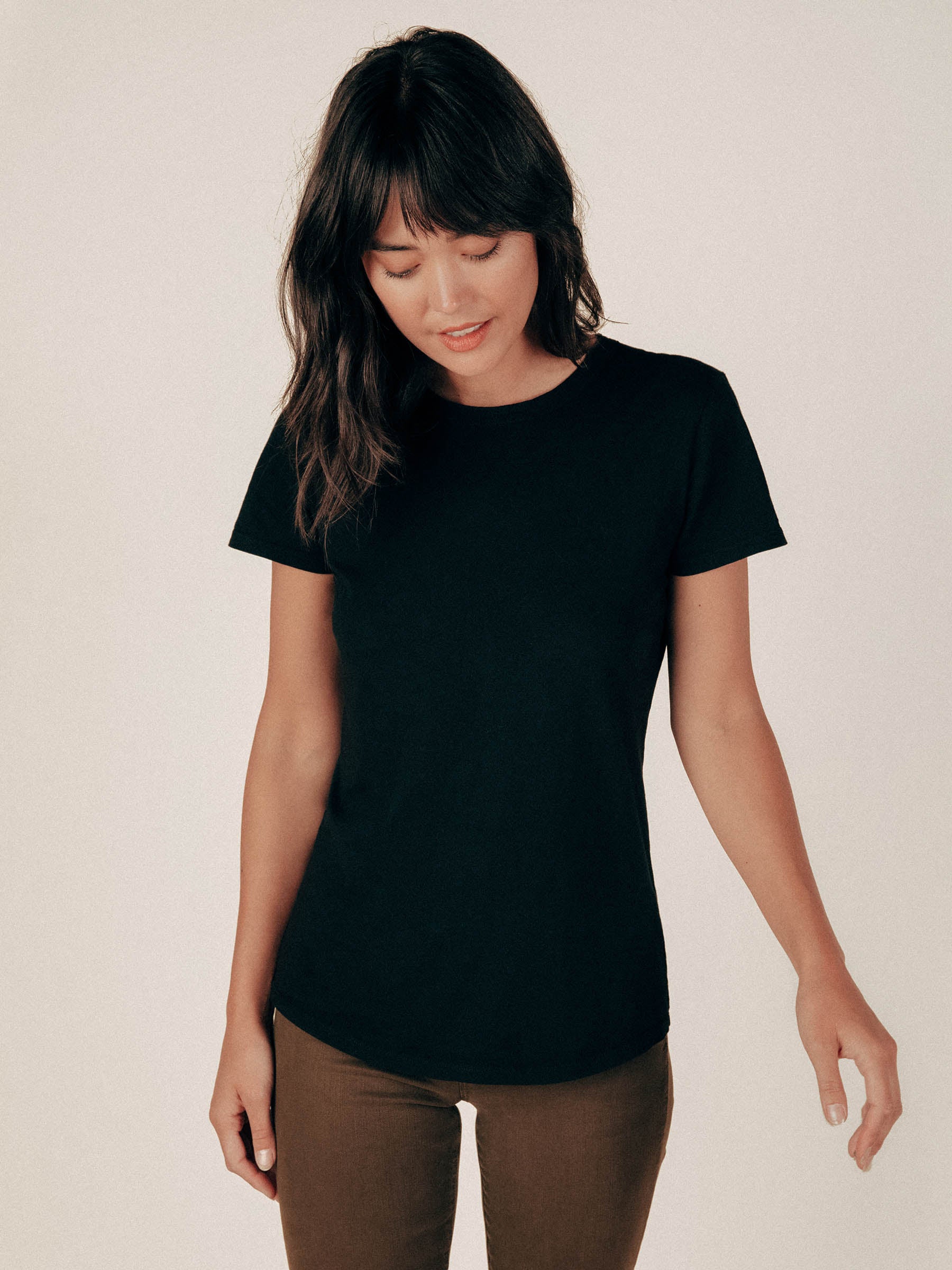 Black Monroe Crew Neck Tee - Graceful District