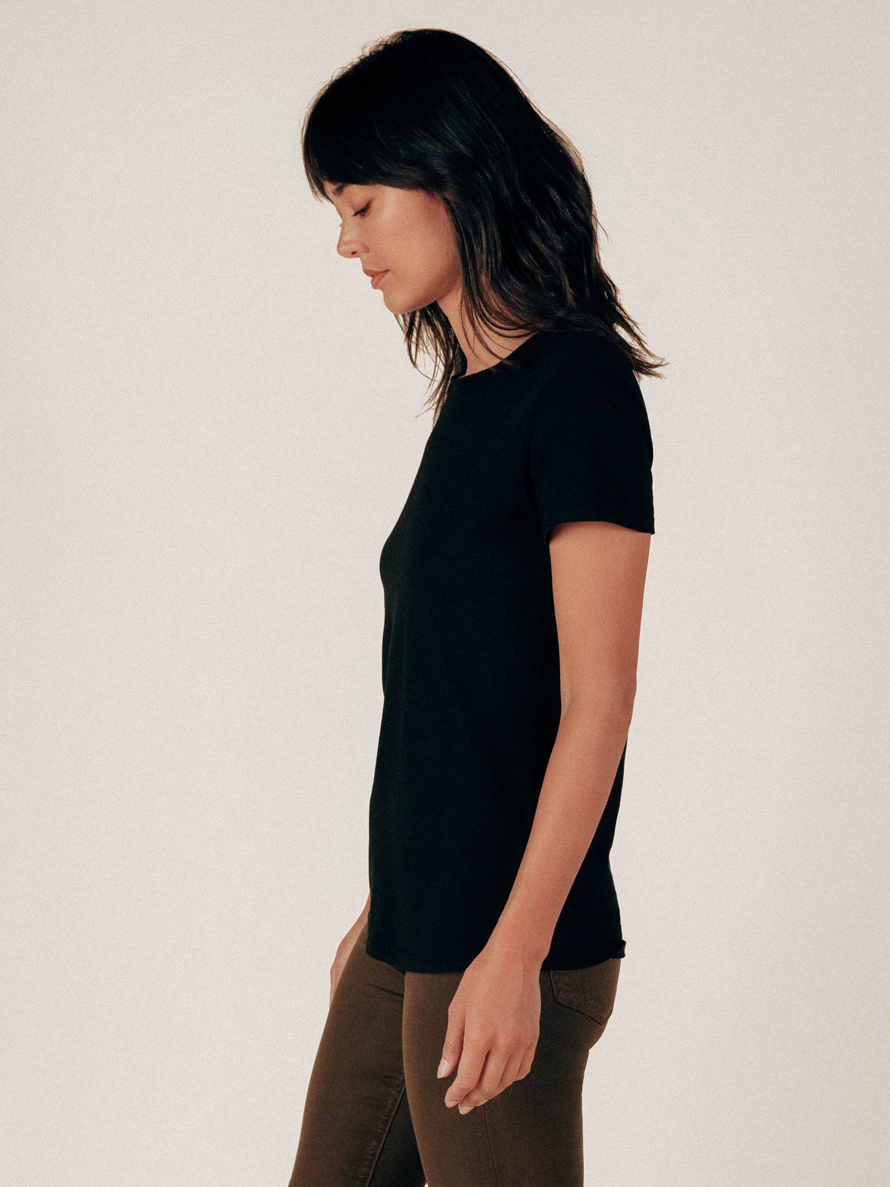 Black Monroe Crew Neck Tee - Graceful District