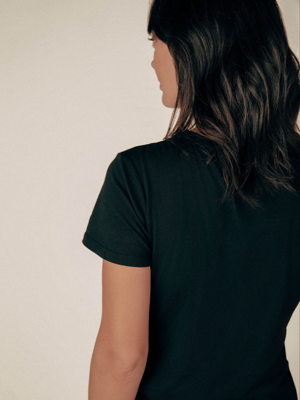 Black Monroe Crew Neck Tee - Whimsy & Row