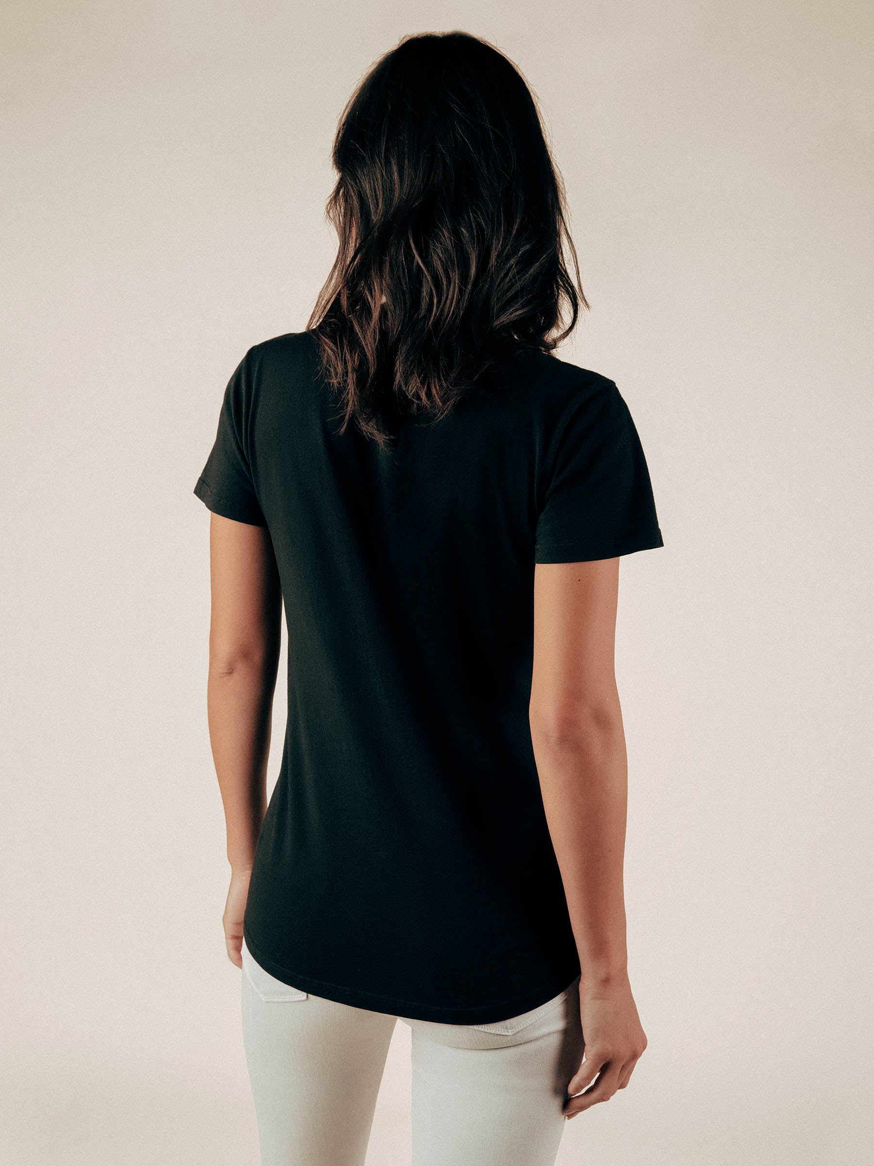 Black Robin V-Neck Tee - Graceful District