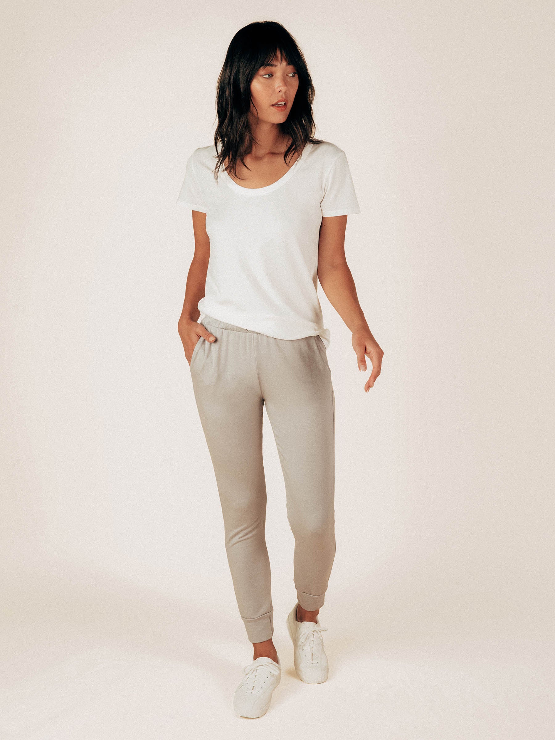 Ice Gray Naomi Sweatpant - Graceful District