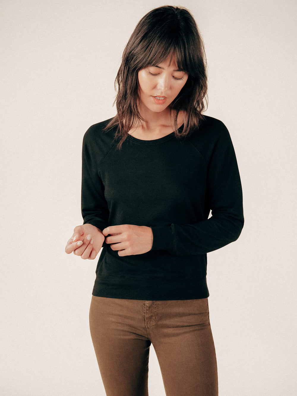 Black Amore Raglan Sweatshirt - Whimsy & Row