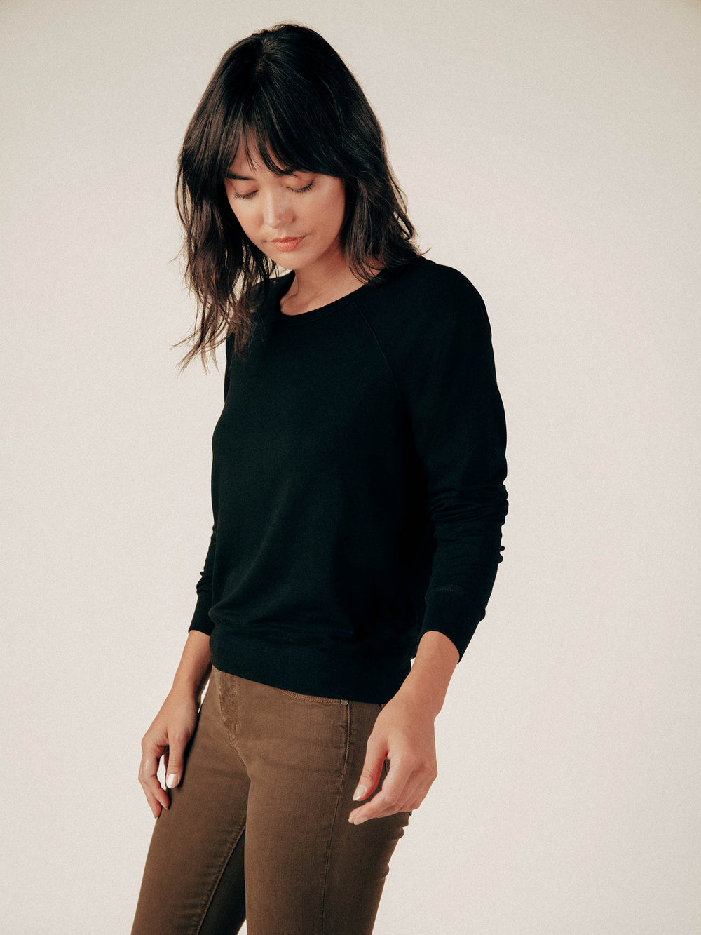 Black Amore Raglan Sweatshirt - Whimsy & Row