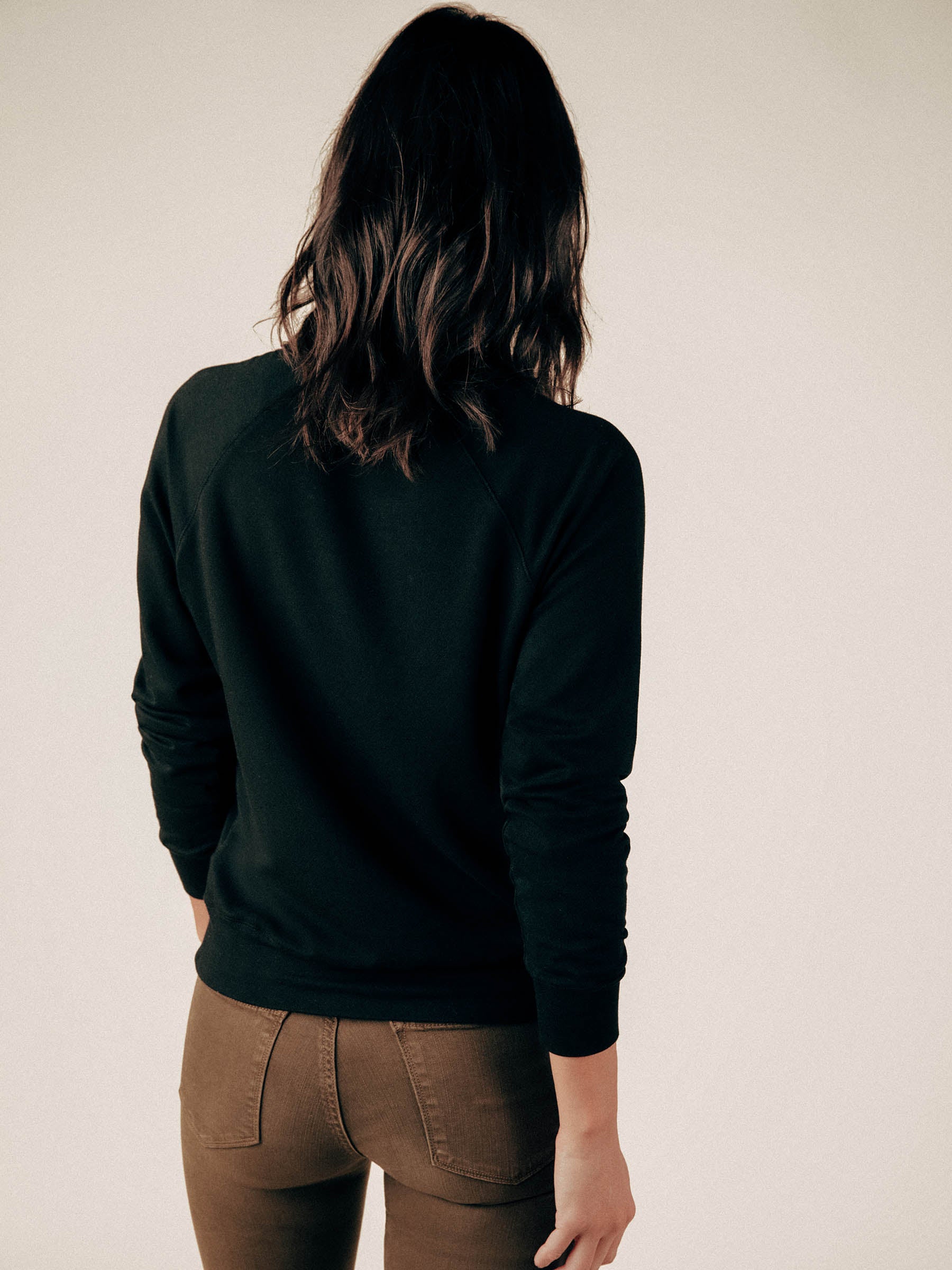 Black Amore Raglan Sweatshirt - Graceful District