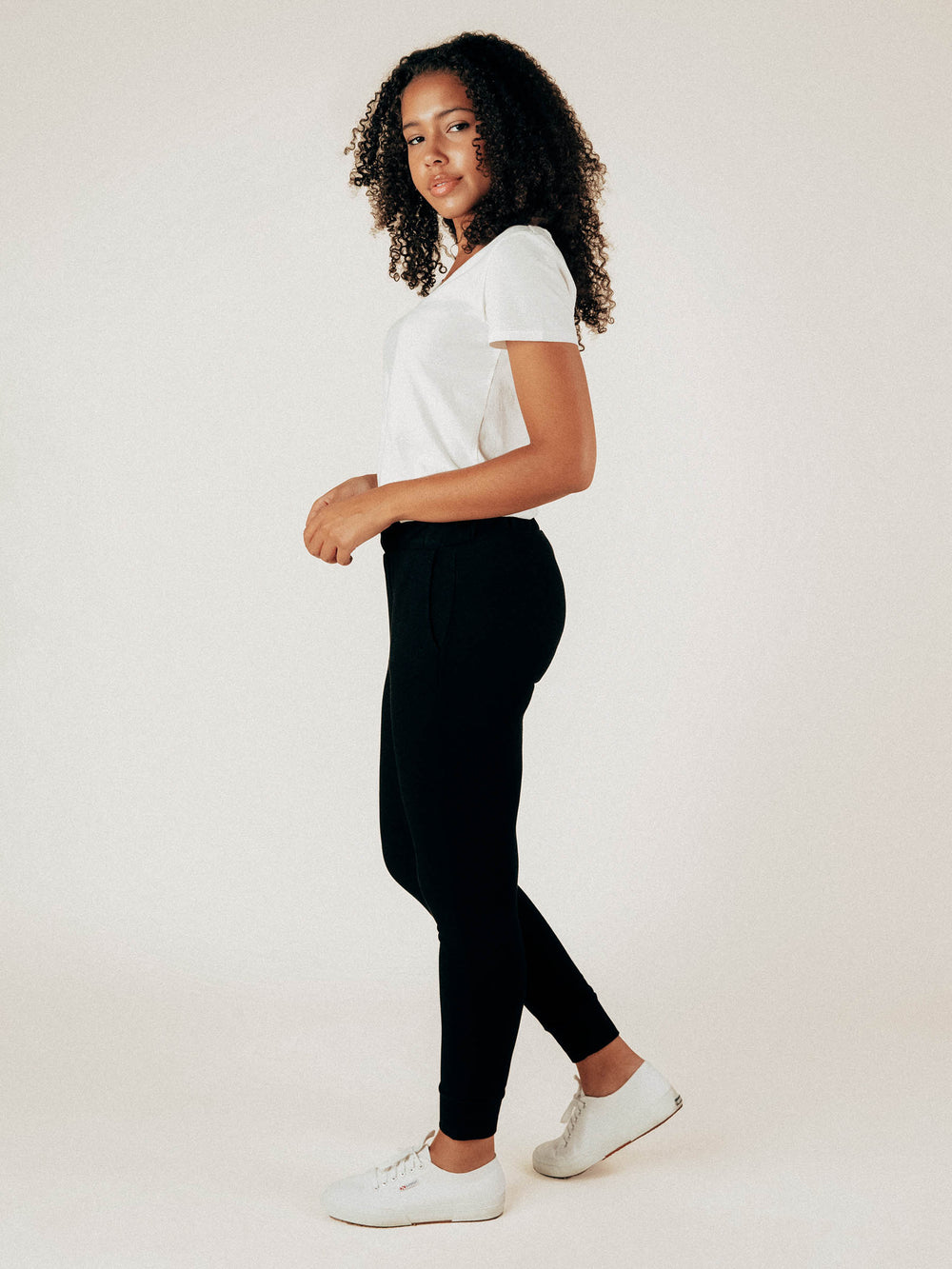 Black Naomi Sweatpant - Whimsy & Row
