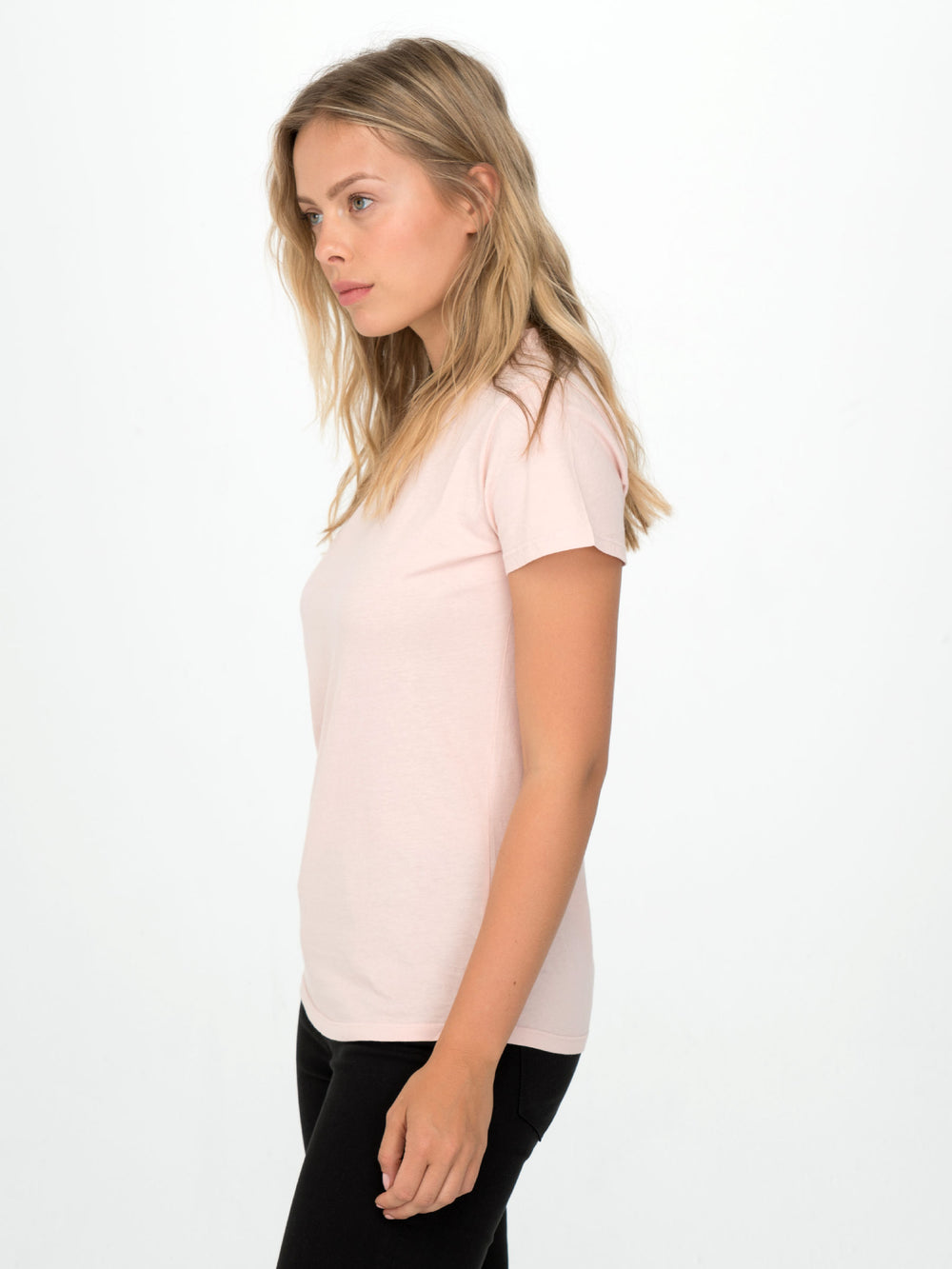Rose Quartz Monroe Crew Neck Tee - Whimsy & Row