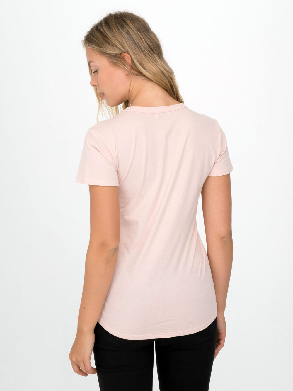 Rose Quartz Monroe Crew Neck Tee - Whimsy & Row