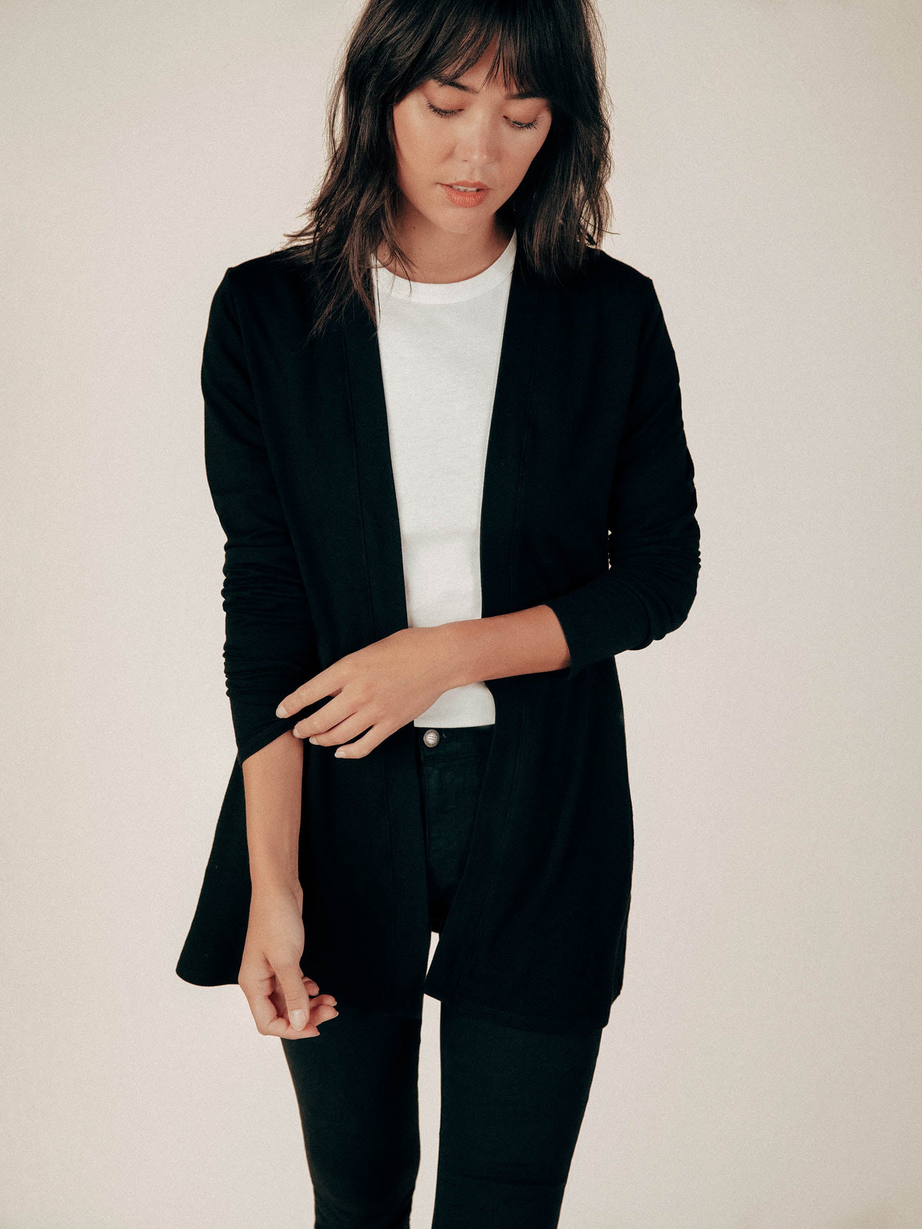 Black Paris Cardigan Graceful District Organic & Sustainable Women's Clothing Black Paris Cardigan Graceful District Organic & Sustainable Women's Clothing